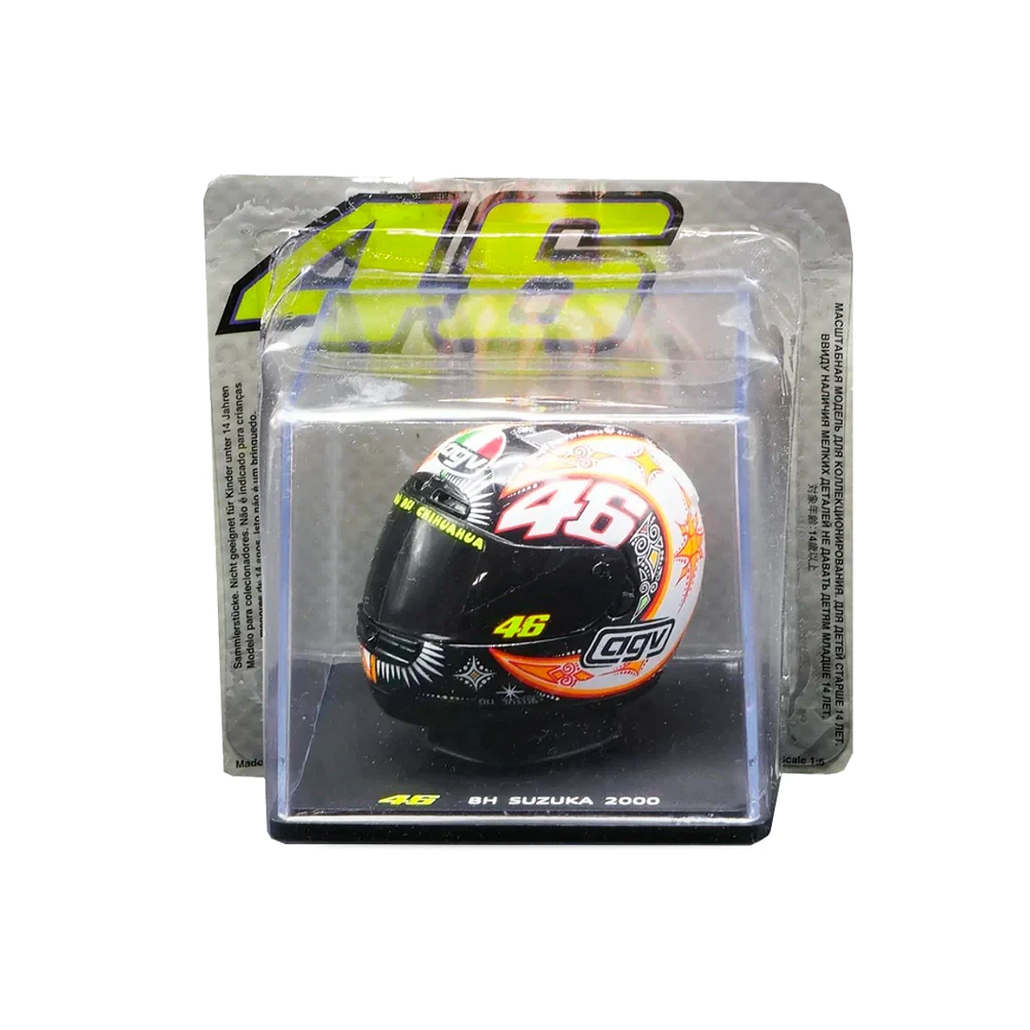 Casco de Colección 8 Hrs Suzuka 2000. AGV Valentino Rossi. Escala 1:5 1