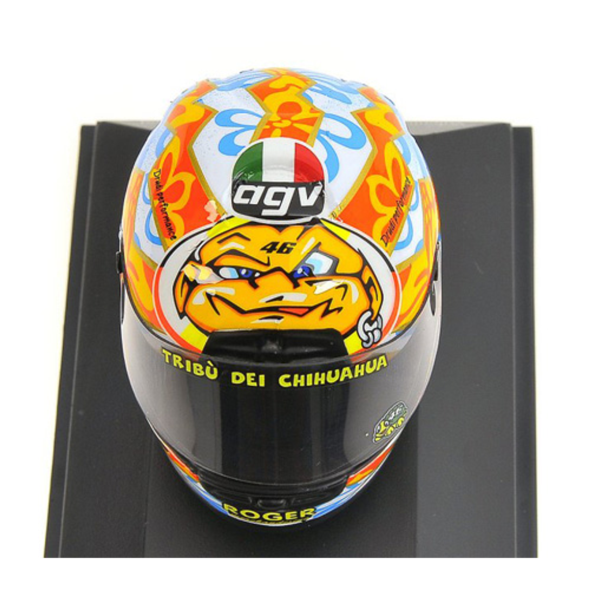 Casco de Colección Mugello 2001. AGV Valentino Rossi. Escala 1:5 3
