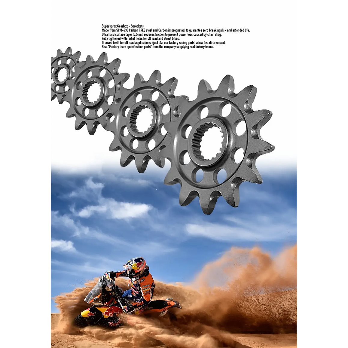 Kit de Transmisión Yamaha R3, MT-03, R3A.  RK - SuperSprox 9