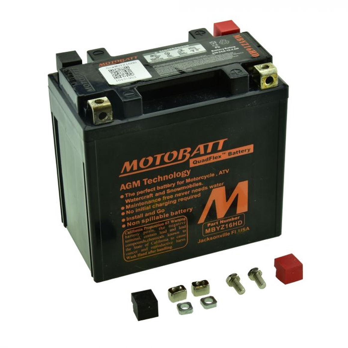 Batería Motobatt MBYZ16HD. Tecnología AGM, Heavy-Duty 3