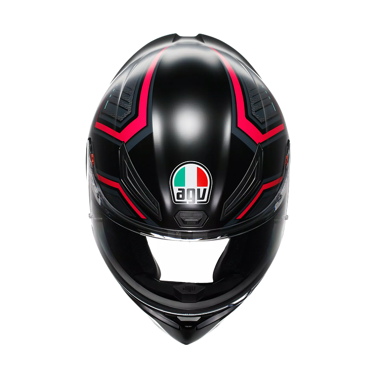 Casco AGV K1 S Sling Negro Matte / Fucsia. ECE 22.06. (QR Norma Chilena) 3