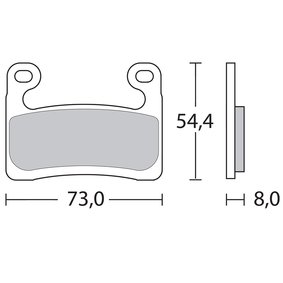 Pastillas de Freno Delanteras BMW R1250 GS, R1250 RT (19-). Galfer Sinterizada 4