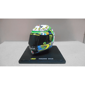 Casco AGV de Colección Valentino Rossi GP Misano 2010.  Escala 1:5