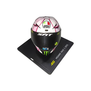 Casco de Colección Misano Race 1 año 2021. AGV Valentino Rossi. Escala 1:5