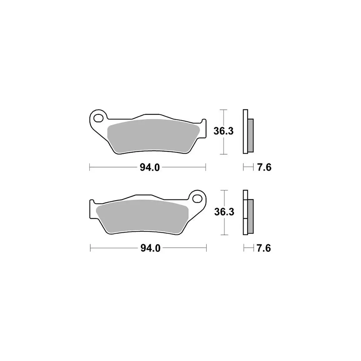 Pastillas de Freno Traseras KTM 990 Adventure. AP Racing Sinterizada 2