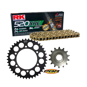 Kit de Transmisión Kawasaki Ninja 400, Z400.  RK - PBR Italy