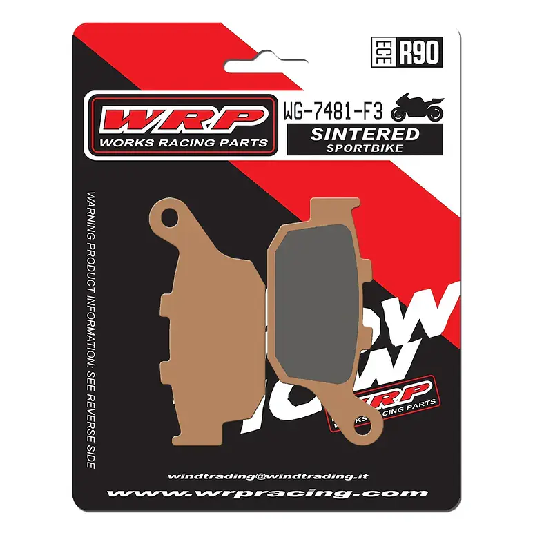 Pastillas de Freno Traseras Honda CBR500R, Nc750x. WRP Sinterizada 1