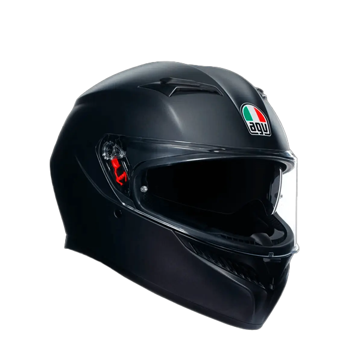 Casco AGV K3 Negro Matte (ECE22.06). QR Acreditación Chilena 1