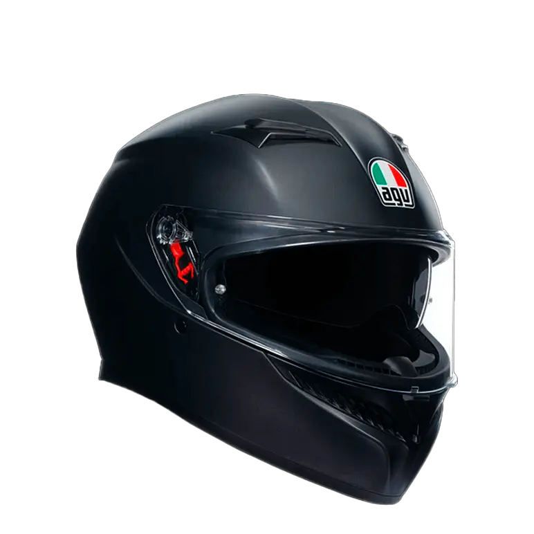 Casco AGV K3 Negro Matte (ECE22.06). QR Acreditación Chilena 1