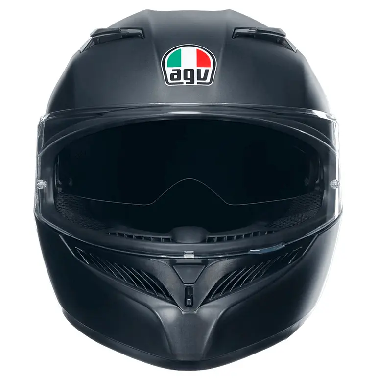 Casco AGV K3 Negro Matte (ECE22.06). QR Acreditación Chilena 3