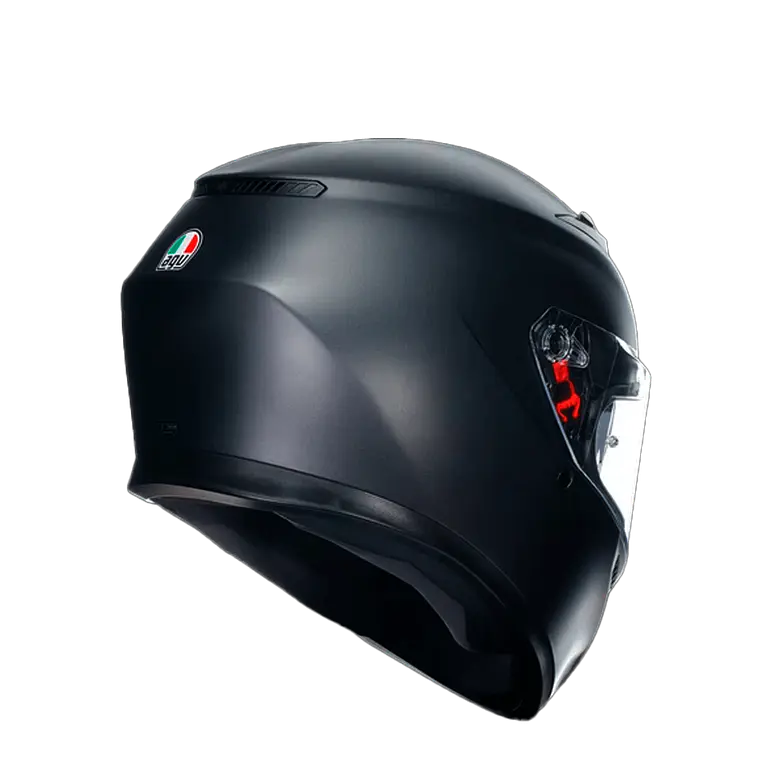 Casco AGV K3 Negro Matte (ECE22.06). QR Acreditación Chilena 6