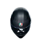 Casco AGV K3 Negro Matte (ECE22.06). QR Acreditación Chilena - Miniatura 2