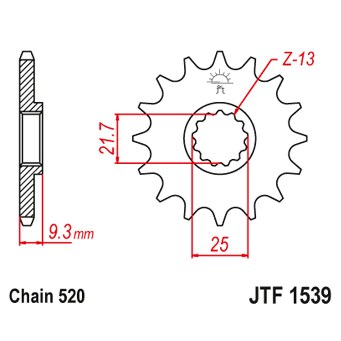 Kit de Transmisión Kawasaki Ninja 400, Z400.  RK - JT Sprockets 6