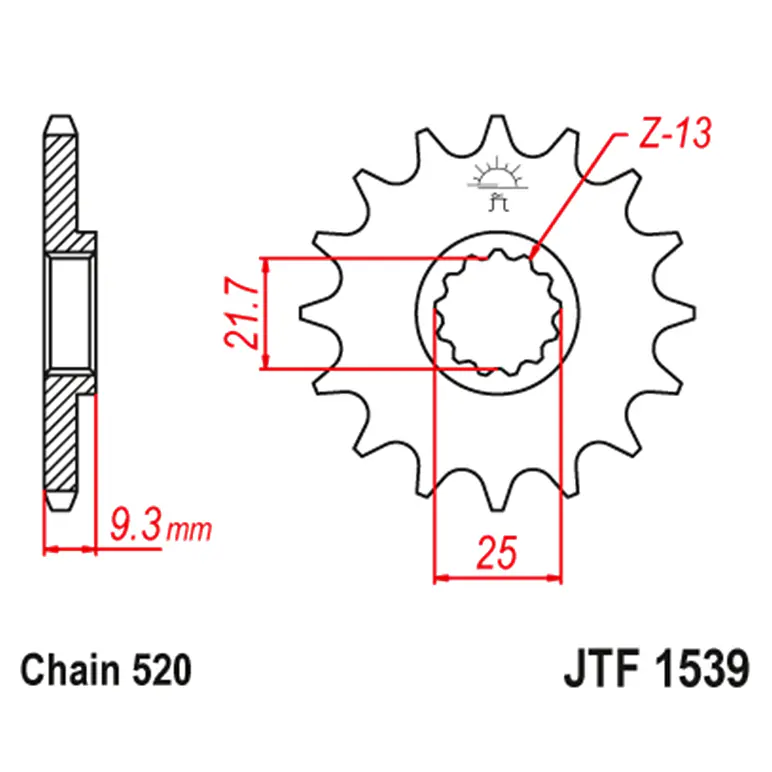 Kit de Transmisión Kawasaki Ninja 400, Z400.  RK - JT Sprockets 6