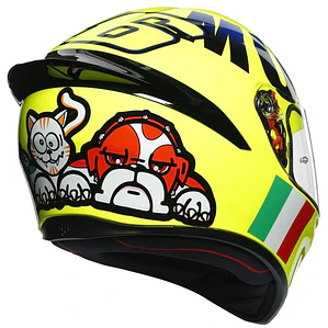 Casco AGV K1 S Rossi Mugello 2016. ECE 22.06. (QR Acreditación Chilena)