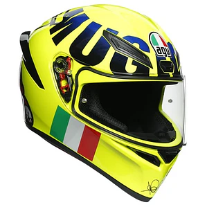 Casco AGV K1 S Rossi Mugello 2016. ECE 22.06. (QR Acreditación Chilena)