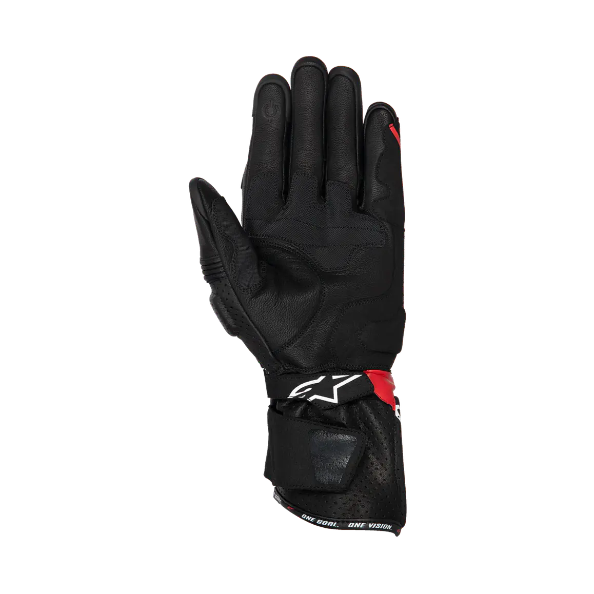 Guantes Alpinestars SP-3. Diseño Racing, Color Negro-Rojo, Cuero 2