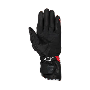 Guantes Alpinestars SP-3. Diseño Racing, Color Negro-Rojo, Cuero