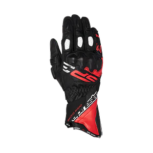 Guantes Alpinestars SP-3. Diseño Racing, Color Negro-Rojo, Cuero