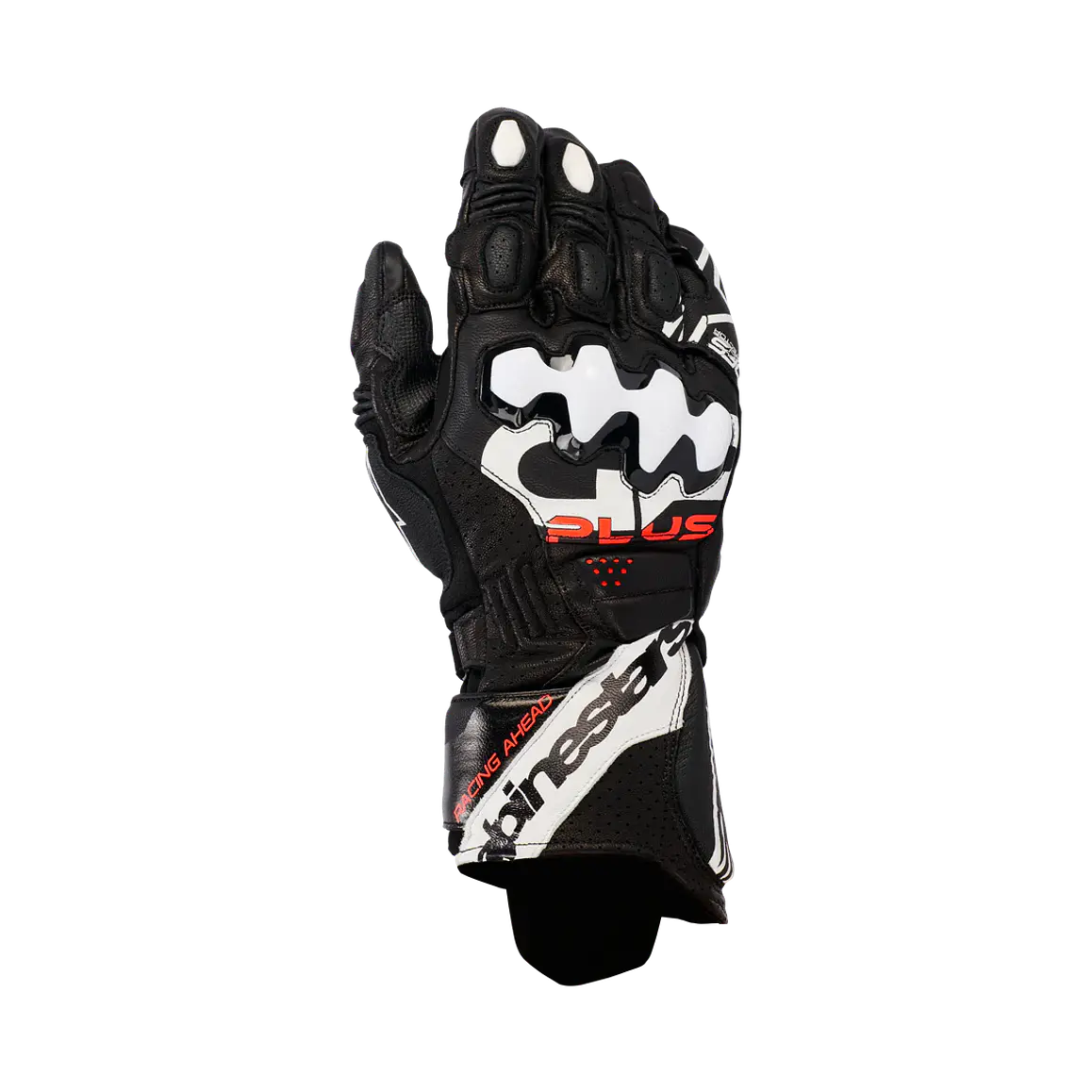 Guantes Alpinestars GP Plus R V3. Diseño Racing, Color Negro-Blanco 1