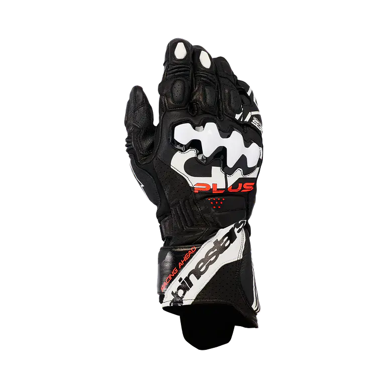 Guantes Alpinestars GP Plus R V3. Diseño Racing, Color Negro-Blanco 1