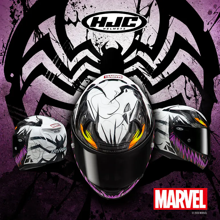 Casco HJC RPHA 12 Anti Venom 2 Marvel 5