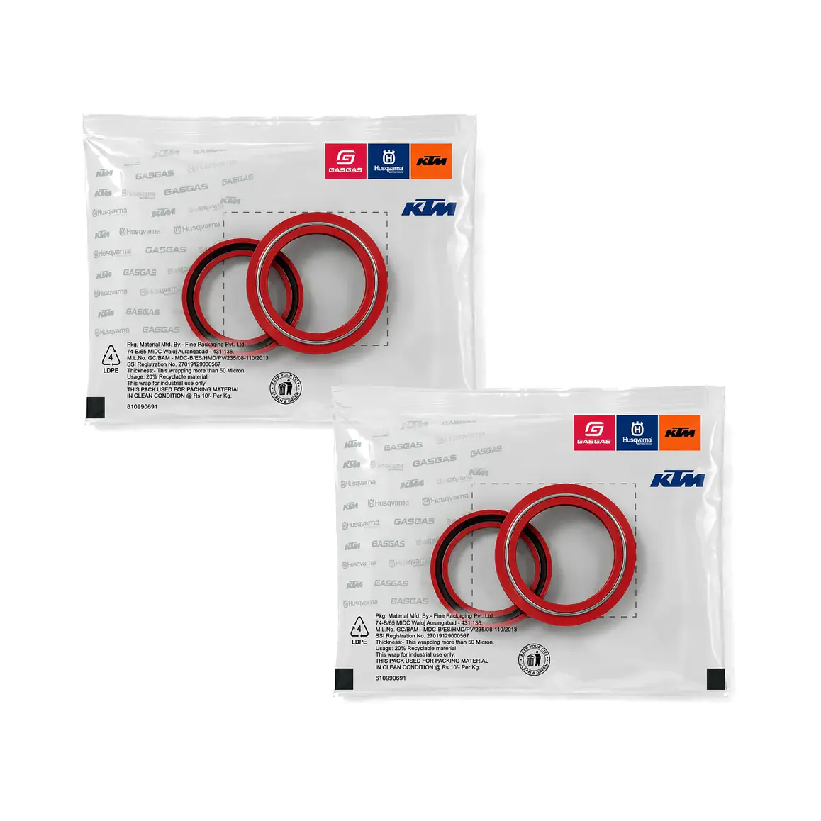 Kit Retenes de Telescópicas KTM Duke 200, 250, 390. Genuino 1