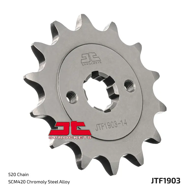 Piñón de Ataque JT Sprockets KTM Duke 200, RC200. (14 dientes) 1