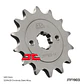 Piñón de Ataque JT Sprockets KTM Duke 200, RC200. (14 dientes) - Miniatura 1