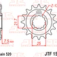 Piñón de Ataque JT Sprockets Kawasaki ZX-6 R 636 Ninja (15-20). (16 dientes) - Miniatura 2