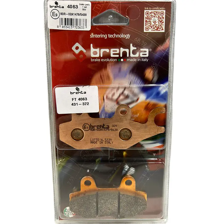 Pastillas de Freno Traseras Triumph Tiger 1200 XCX. Brenta Sinterizada 1