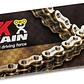 Cadena EK 520 SRX2. Con QX'ring, Japonesa, 120L, con Remache, Dorada - Miniatura 1