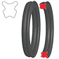 Cadena EK 520 SRX2. Con QX'ring, Japonesa, 120L, con Remache, Dorada - Miniatura 5