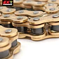 Cadena EK 530 ZVX3. Con NX'ring, Japonesa, 120L, con Remache, Dorada - Miniatura 3