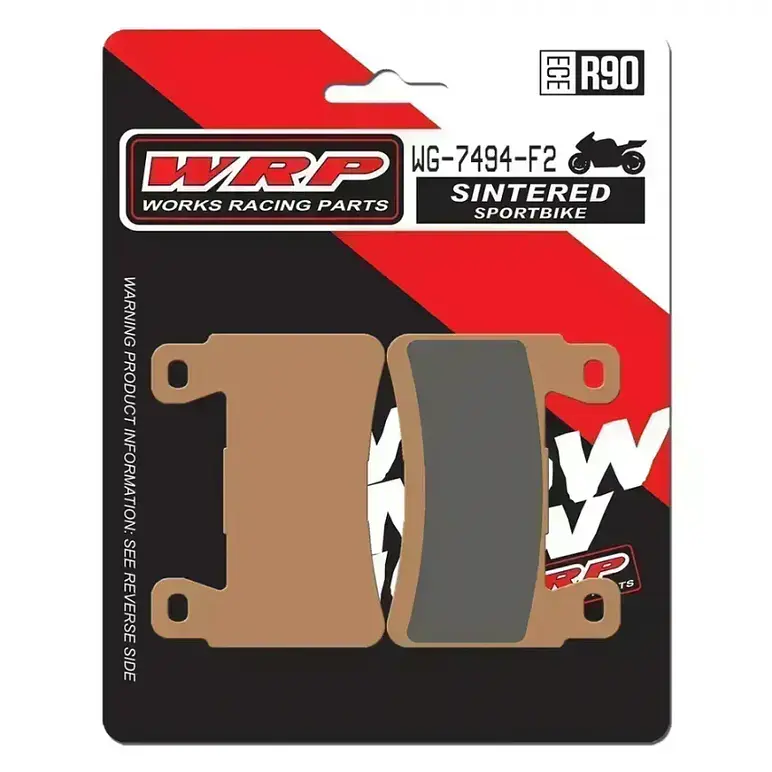 Pastillas de Freno Delanteras Kawasaki ZX6R. (2013-2025). WRP Sinterizada 1