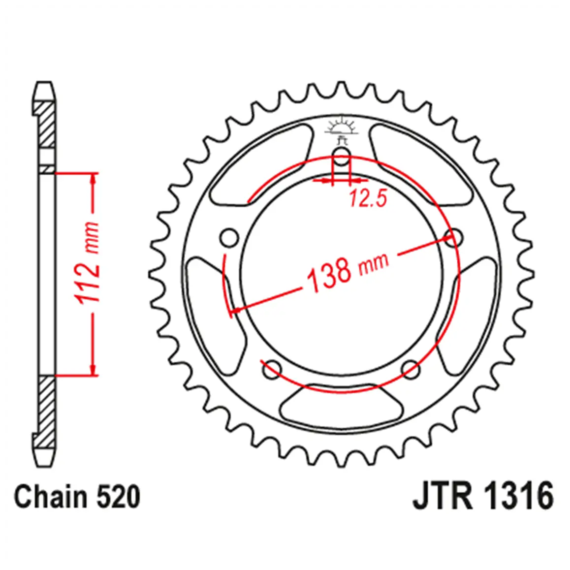 Catalina PBR Italy Honda CBR500R, CB500X (13-18). 41 Dientes 1