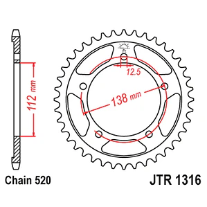 Catalina PBR Italy Honda CBR500R, CB500X (13-18). 41 Dientes