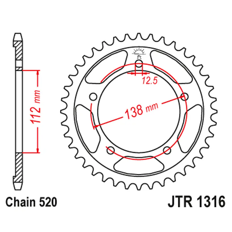 Catalina PBR Italy Honda CBR500R, CB500X (13-18). 41 Dientes 1