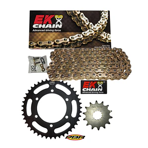 Kit de Transmisión Yamaha R3, MT-03, R3A. EK - PBR Italy. Instalación Fácil
