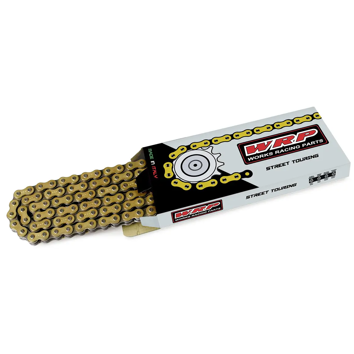 Cadena WRP 520 HZR. Z'ring, Remache y Clip, Italiana, Dorada, 120L 5