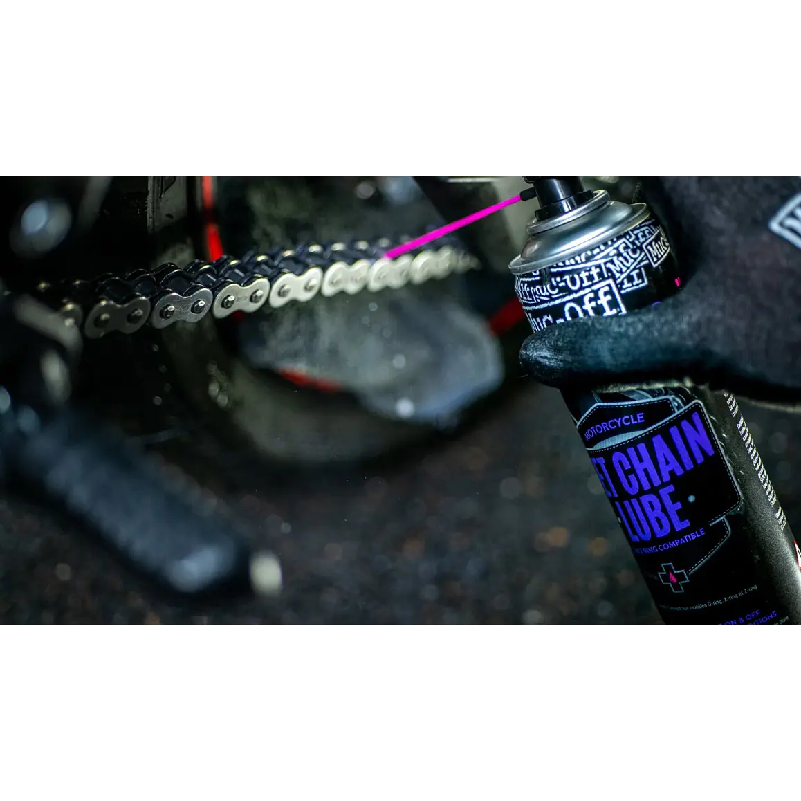 Lubricante de cadenas Muc-Off. Wet Chain Lube. Clima húmedo, 400 ml 5