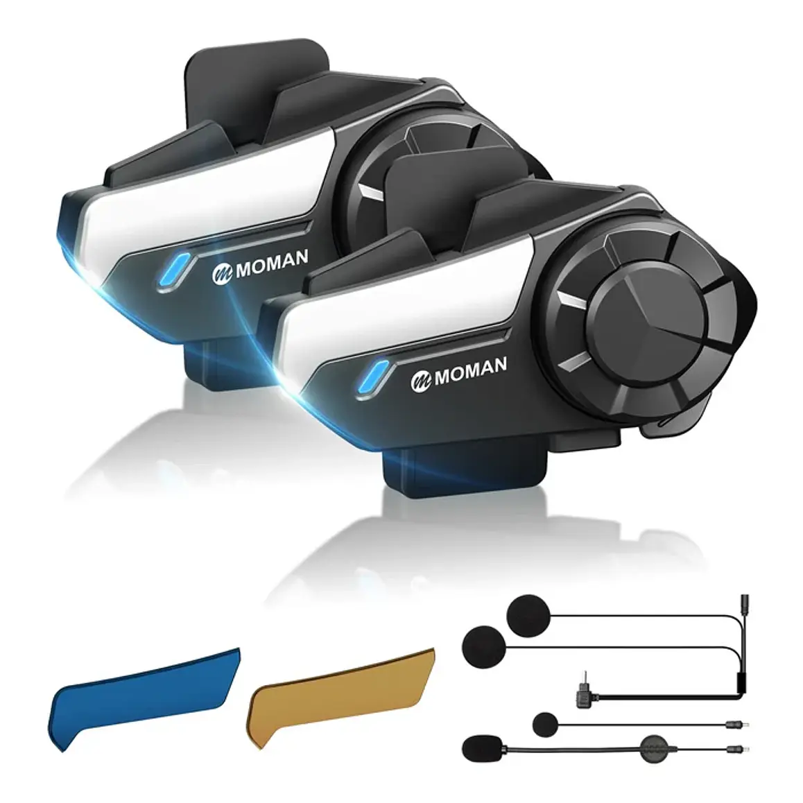 Intercomunicador MOMAN H2S Dual Pack. Mesh y Bluetooth 5.4 1