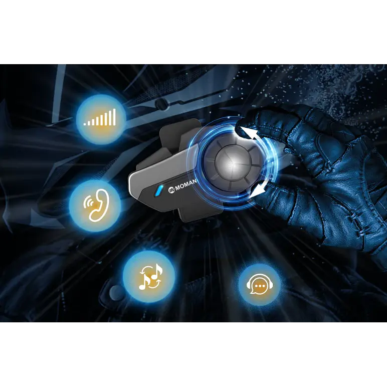 Intercomunicador MOMAN H2S Dual Pack. Mesh y Bluetooth 5.4 2