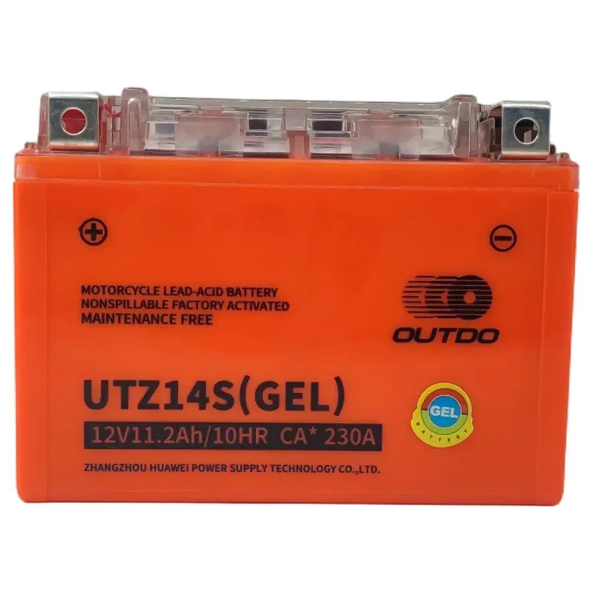 Batería Gel Outdo UTZ14S. (Reemplaza a YTZ12S - YTZ14S) 2