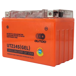Batería Gel Outdo UTZ14S. (Reemplaza a YTZ12S - YTZ14S)