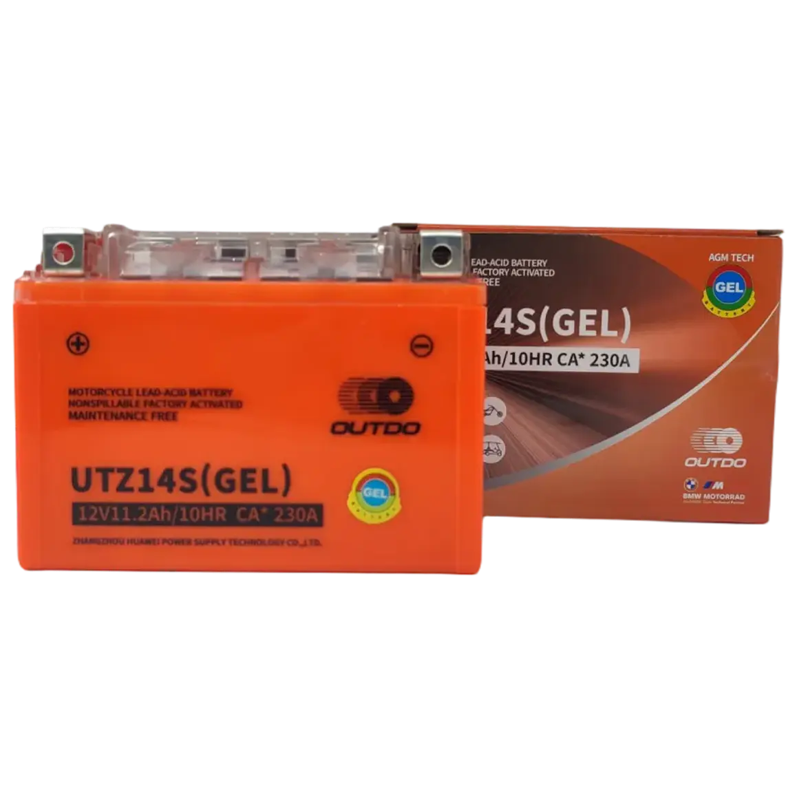 Batería Gel Outdo UTZ14S. (Reemplaza a YTZ12S - YTZ14S) 3