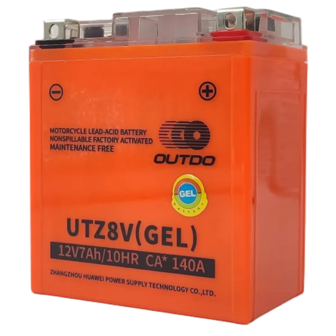 Batería Gel Outdo UTZ8V. (Reemplaza a YTZ8V - YTX7L-BS) 1
