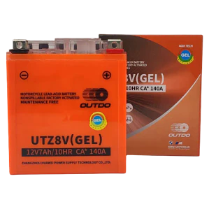 Batería Gel Outdo UTZ8V. (Reemplaza a YTZ8V - YTX7L-BS)