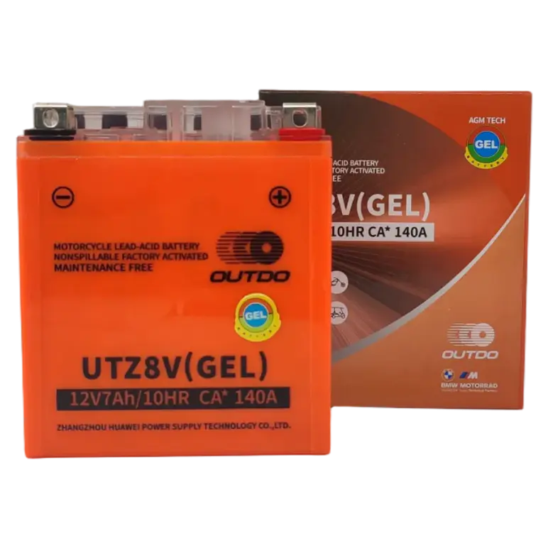 Batería Gel Outdo UTZ8V. (Reemplaza a YTZ8V - YTX7L-BS) 2
