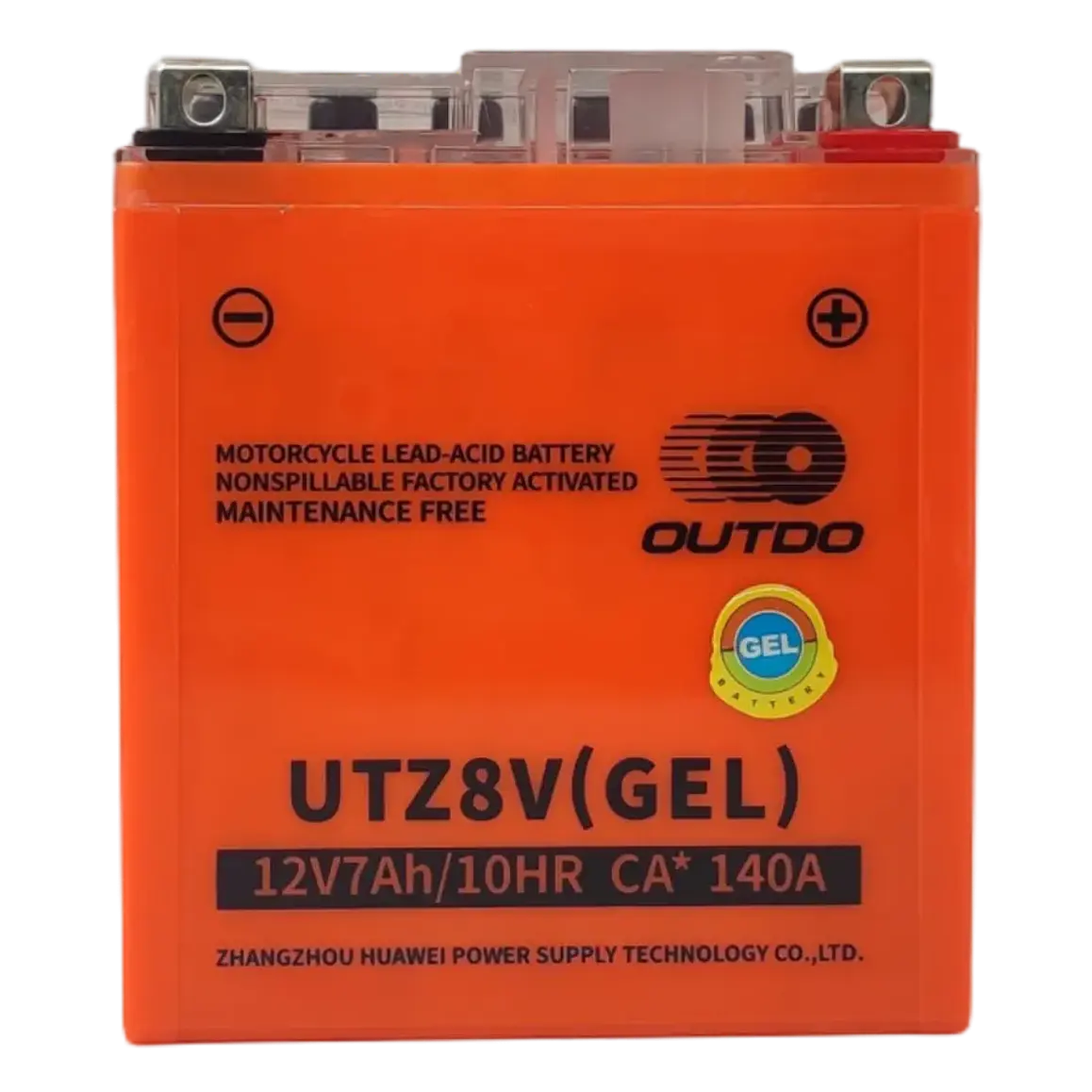 Batería Gel Outdo UTZ8V. (Reemplaza a YTZ8V - YTX7L-BS) 3